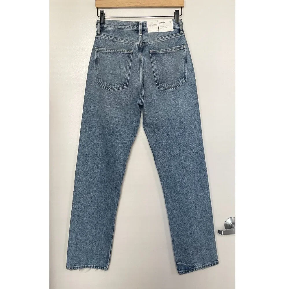 Agolde 90's Pinch Waist High Rise Jeans Lineup Organic Cotton Size 26 NWT - Picture 3 of 10